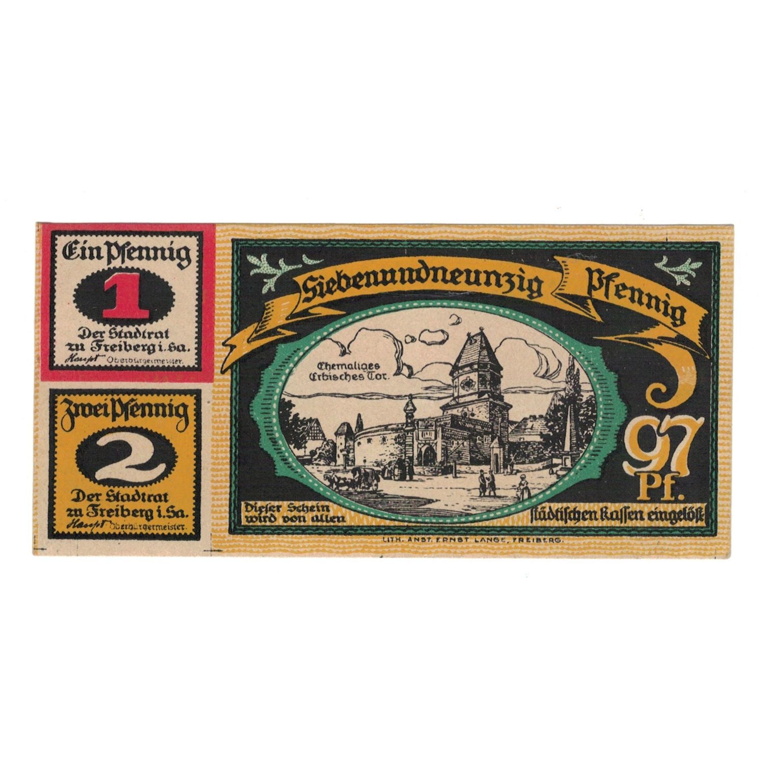 Biljet, Duitsland, 1 Mark, Eglise, 1921, 1921-07-22, SUP, Mehl:379.2