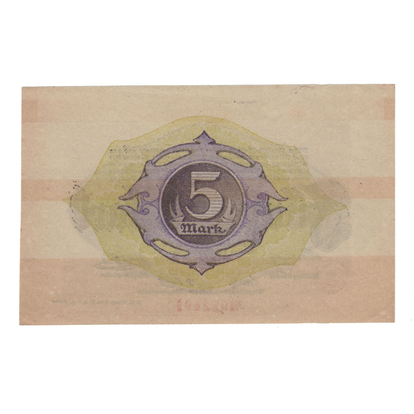 Biljet, Duitsland, Altona, 5 Mark, valeur faciale, 1919, 1919-02-01, SUP