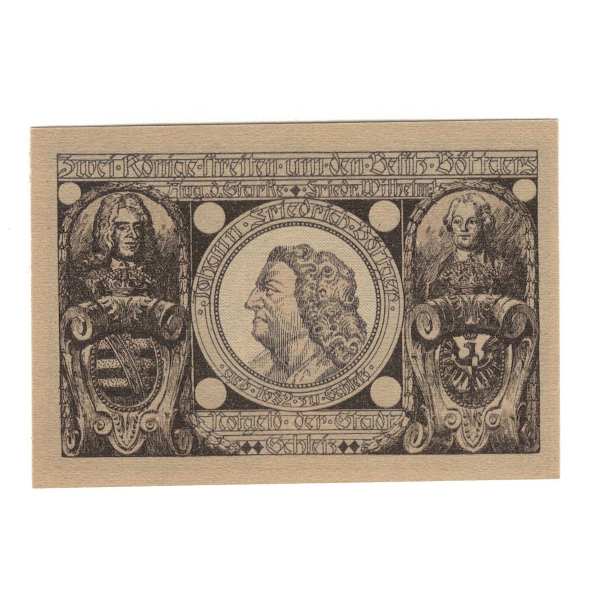 Banknote, Germany, Schleiz Stadt, 50 Pfennig, personnage 1, 1921, 1921-12-01