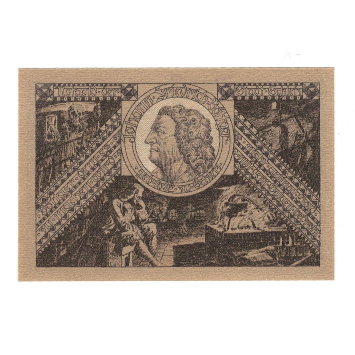 Banknote, Germany, Schleiz Stadt, 50 Pfennig, personnage 3, 1921, 1921-12-01