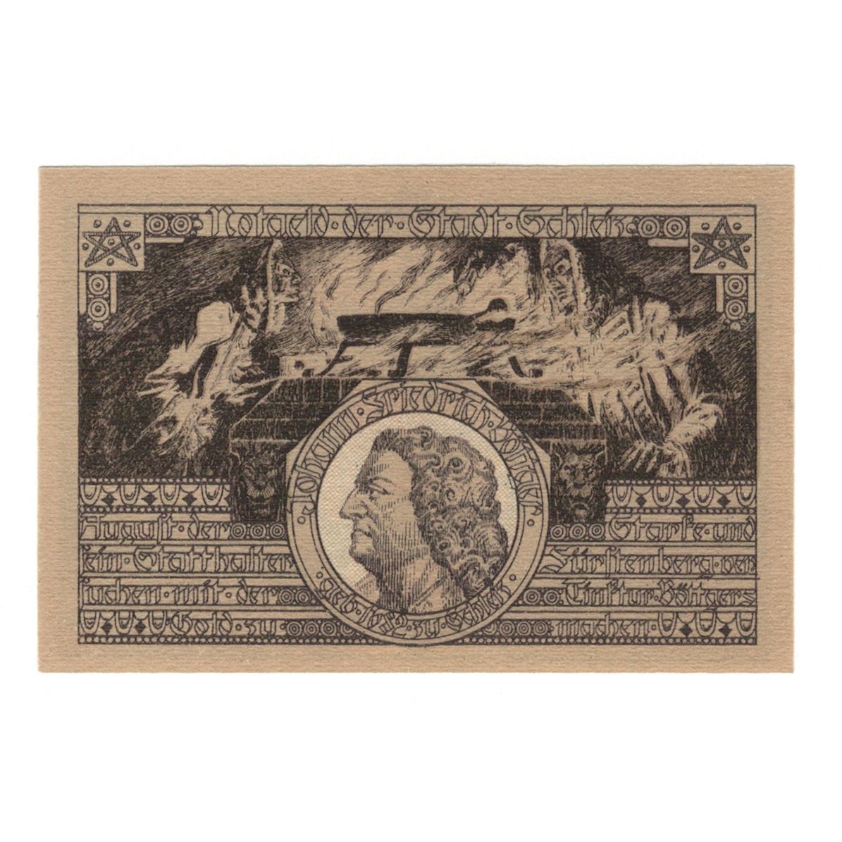 Banknote, Germany, Schleiz Stadt, 50 Pfennig, personnage 4, 1921, 1921-12-01