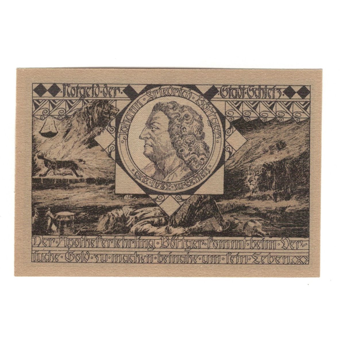 Banknote, Germany, Schleiz Stadt, 50 Pfennig, personnage 5, 1921, 1921-12-01