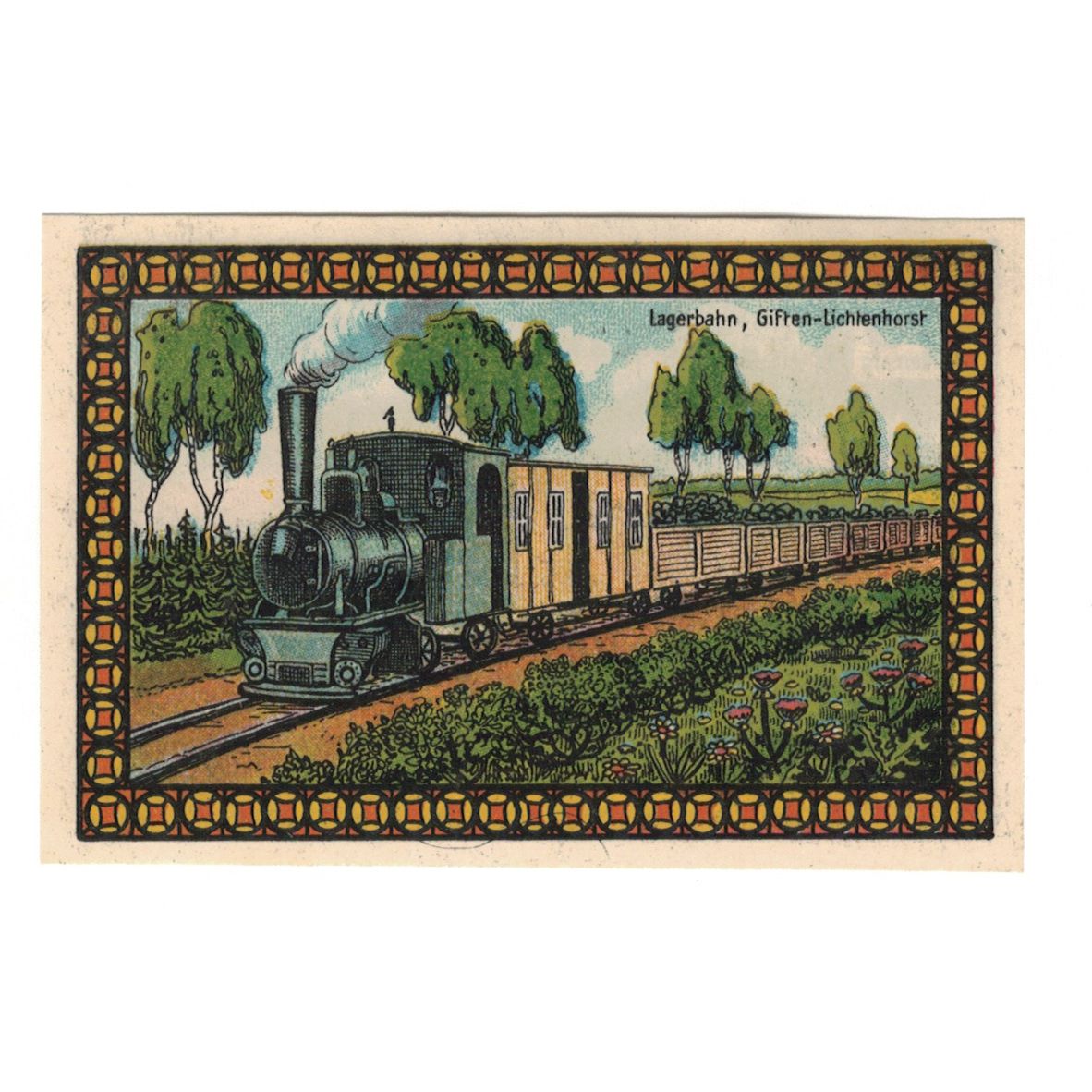 Banknote, Germany, Lichtenhorst, 75 Pfennig, train, UNC(65-70), Mehl:797.1