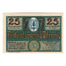 Banknote, Germany, Oberhof Gemeinde, 25 Pfennig, personnage, 1921, 1921-10-01