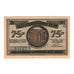 Banknote, Germany, Gernrode a.H. Stadt, 75 Pfennig, village 1, 1921, 1921-05-09