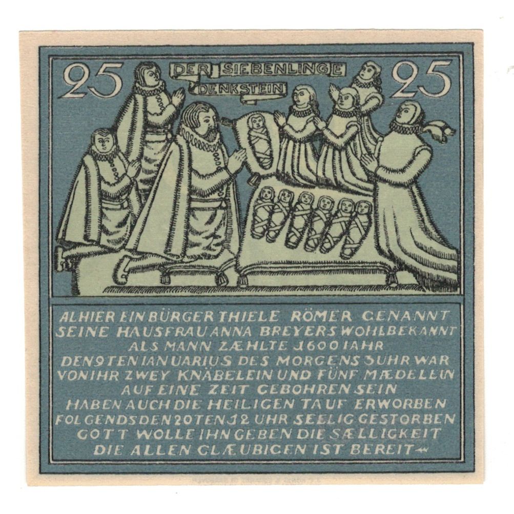 Banknote, Germany, Hameln Stadt, 25 Pfennig, personnage, 1921, 1921-09-01