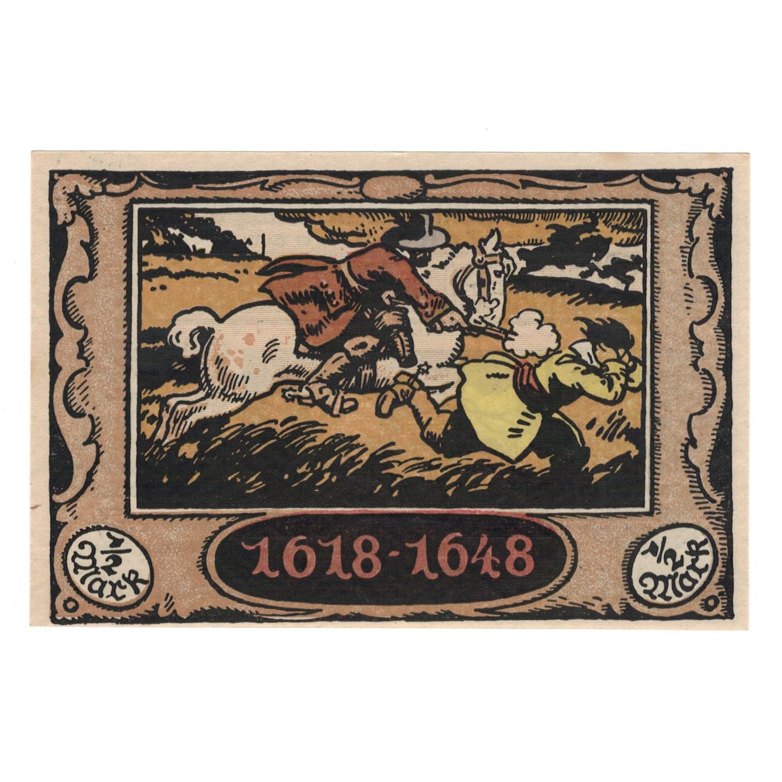 Banknote, Germany, Stuttgart Verein Naturschutzpark e.V., 1/2 Mark, personnage