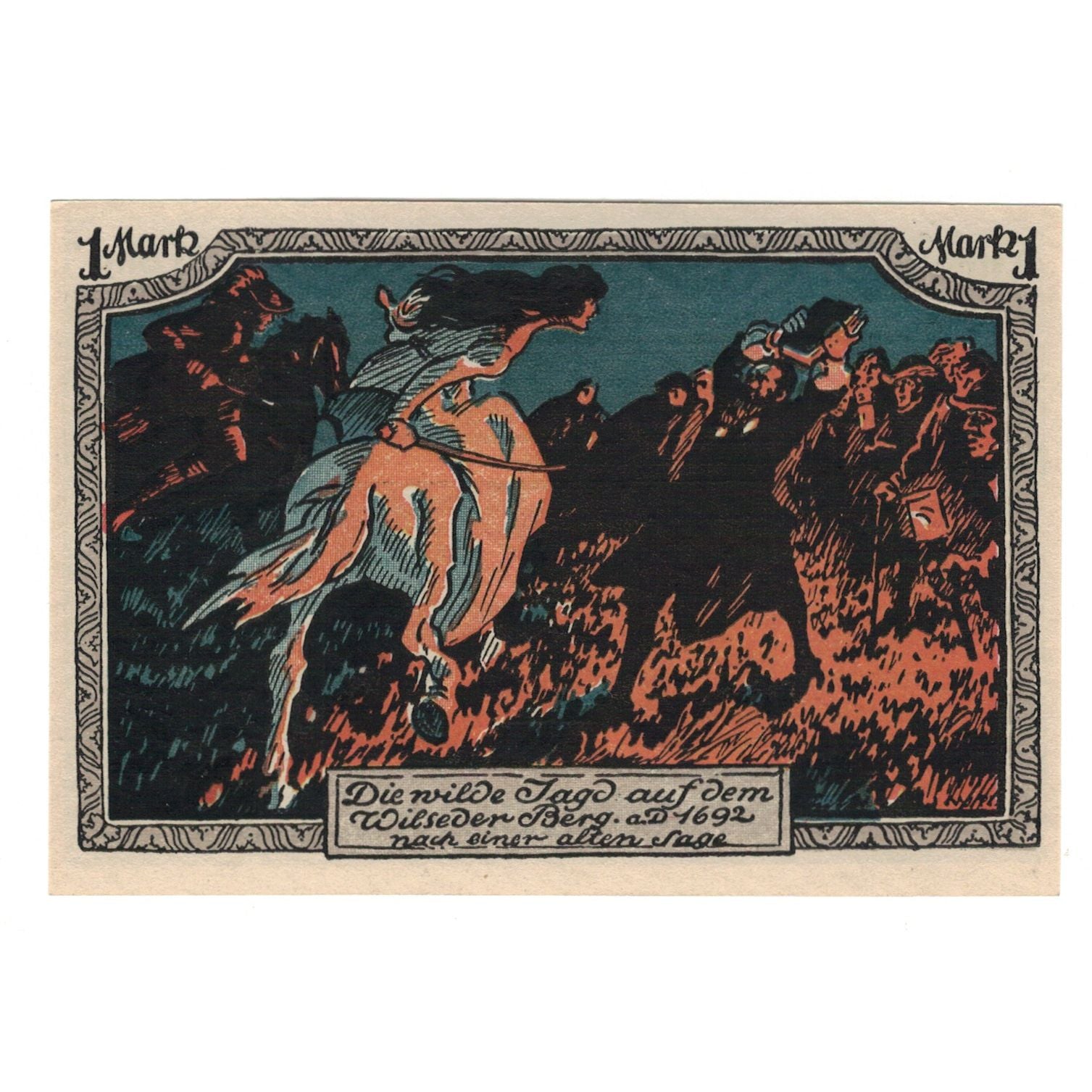 Banknote, Germany, Stuttgart Verein Naturschutzpark e.V., 1 Mark, personnage 3