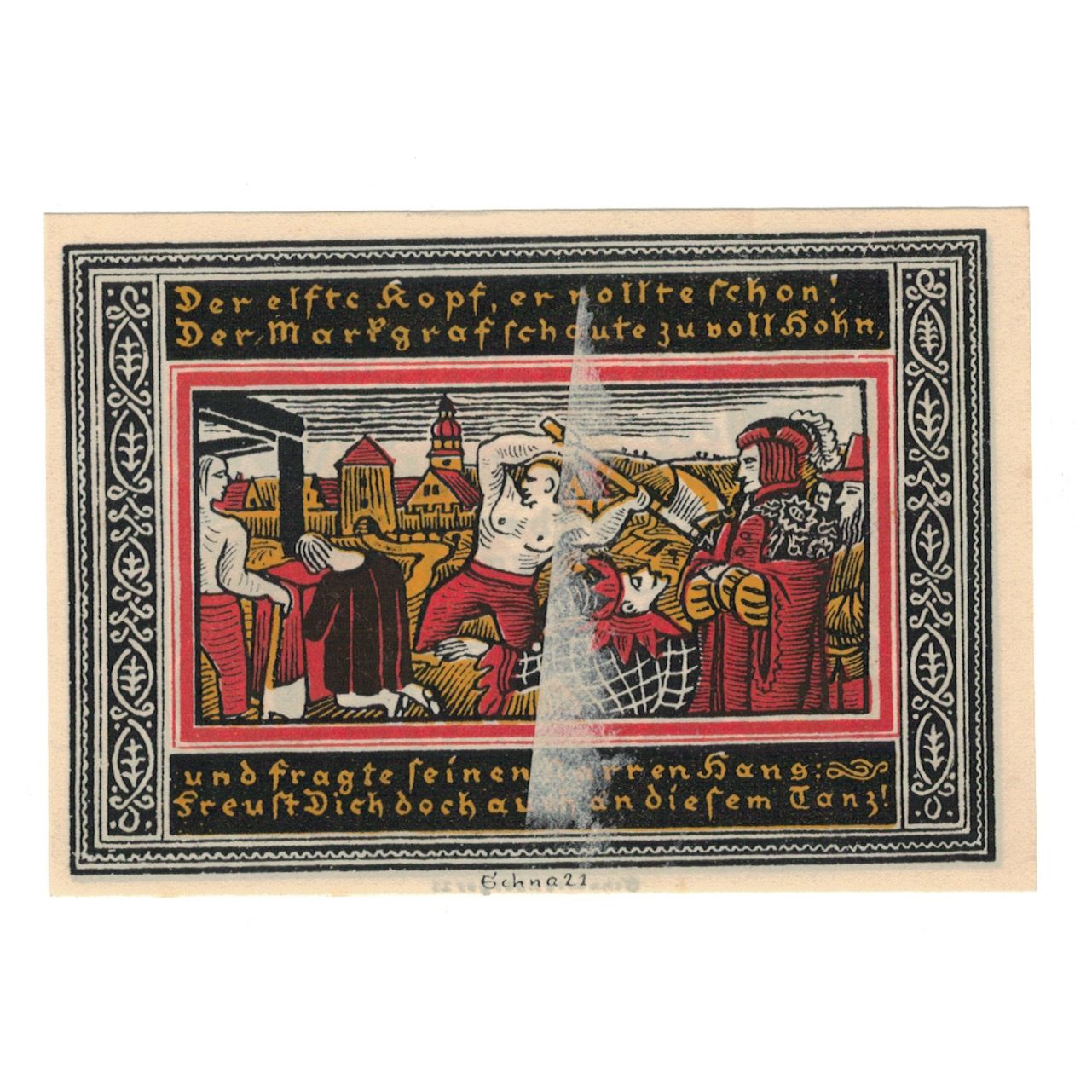 Banknote, Germany, Ettlingen Stadt, 50 Pfennig, personnage, 1921, UNC(65-70)