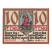 Banknot, Niemcy, Kahla Stadt, 10 Pfennig, ruelle, 1921, UNC(65-70), Mehl:668.1