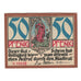 Billet, Allemagne, Kahla Stadt, 50 Pfennig, cheval, 1921, NEUF, Mehl:668.1