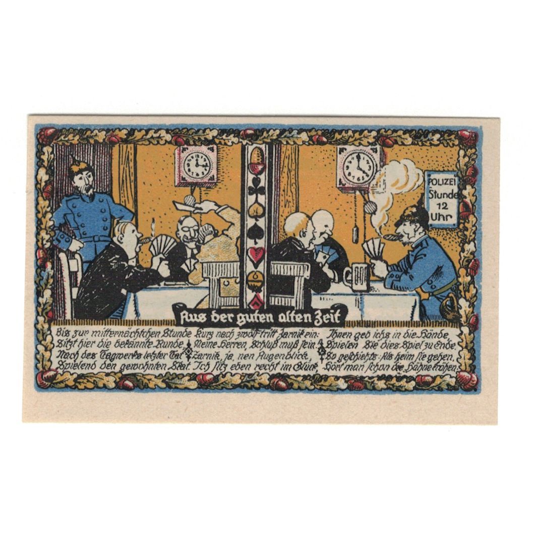 Banknote, Germany, Beverungen Stadt, 50 Pfennig, village, 1922, 1922-03-01
