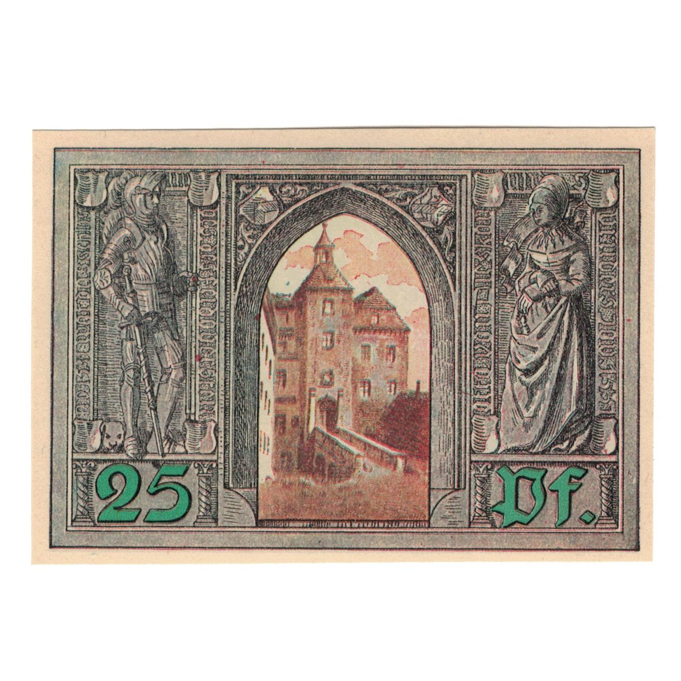 Banknote, Germany, Finsterwalde N.L. Stadt, 25 Pfennig, personnage, 1921