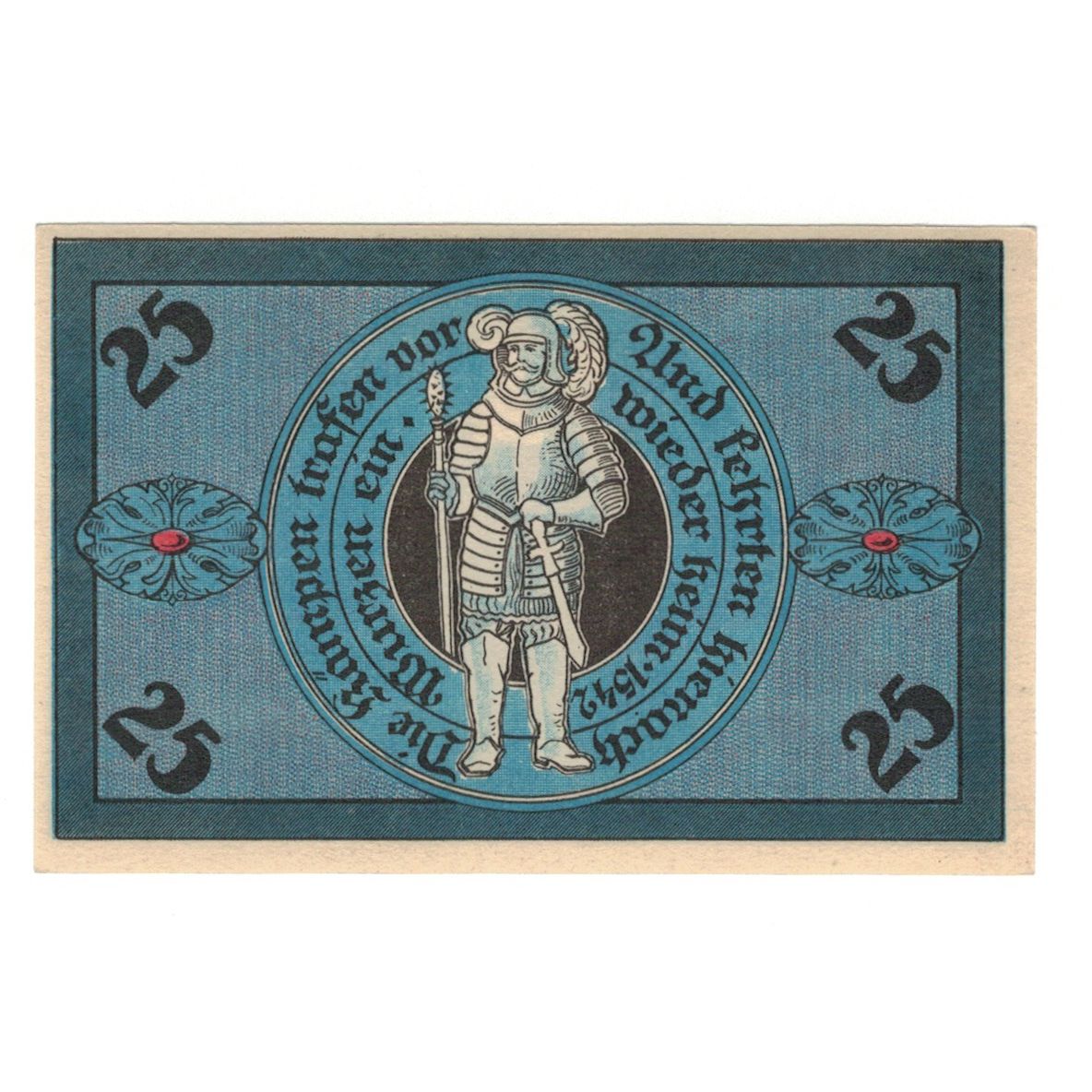 Banknote, Germany, Torgau Stadt, 25 Pfennig, personnage, 1921, 1921-02-10