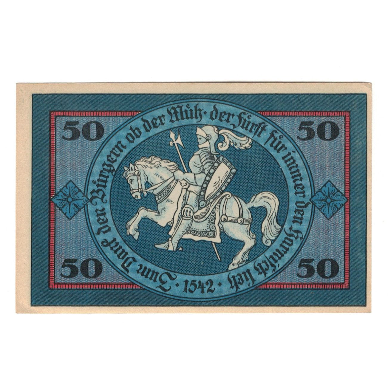 Banknote, Germany, Torgau Stadt, 50 Pfennig, personnage, 1921, 1921-02-10