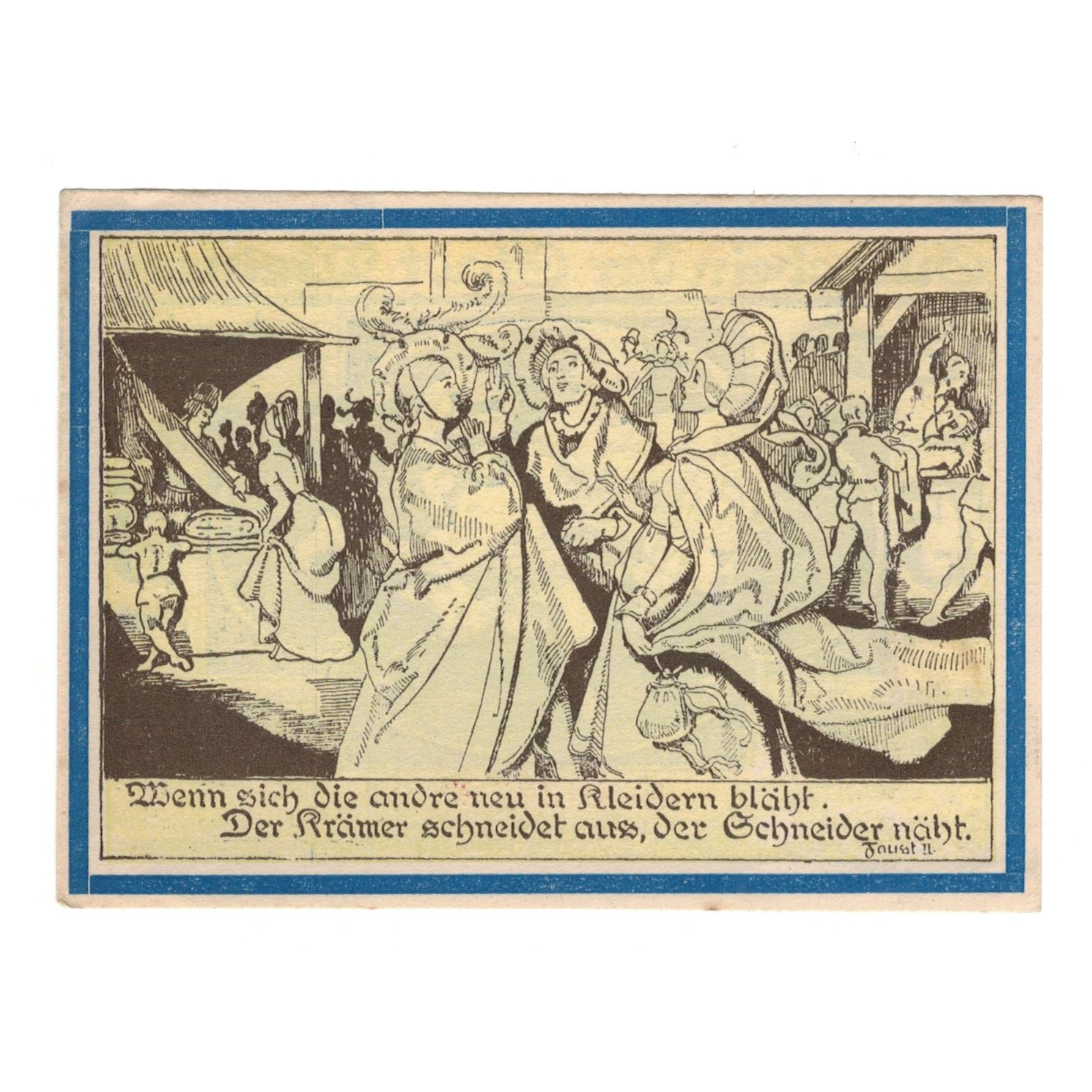 Banknote, Germany, Weimar Stadt, 75 Pfennig, personnage, 1921, 1921-08-01