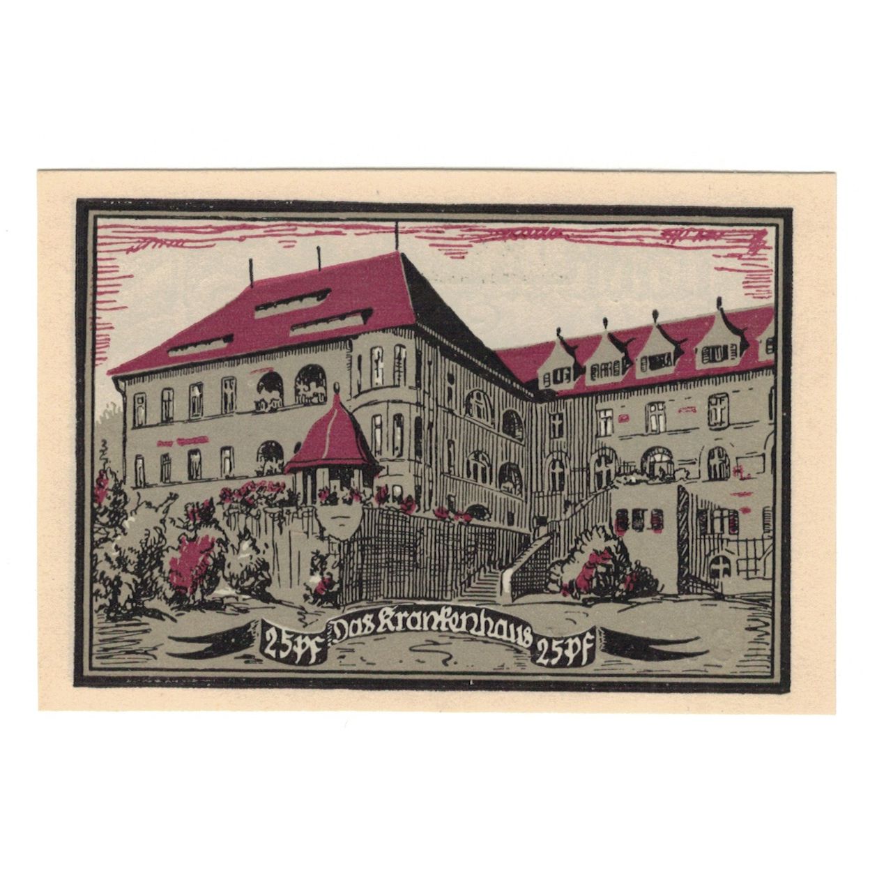 Banknote, Germany, Aschersleben Stadt, 25 Pfennig, Maison, 1920, 1921-03-31