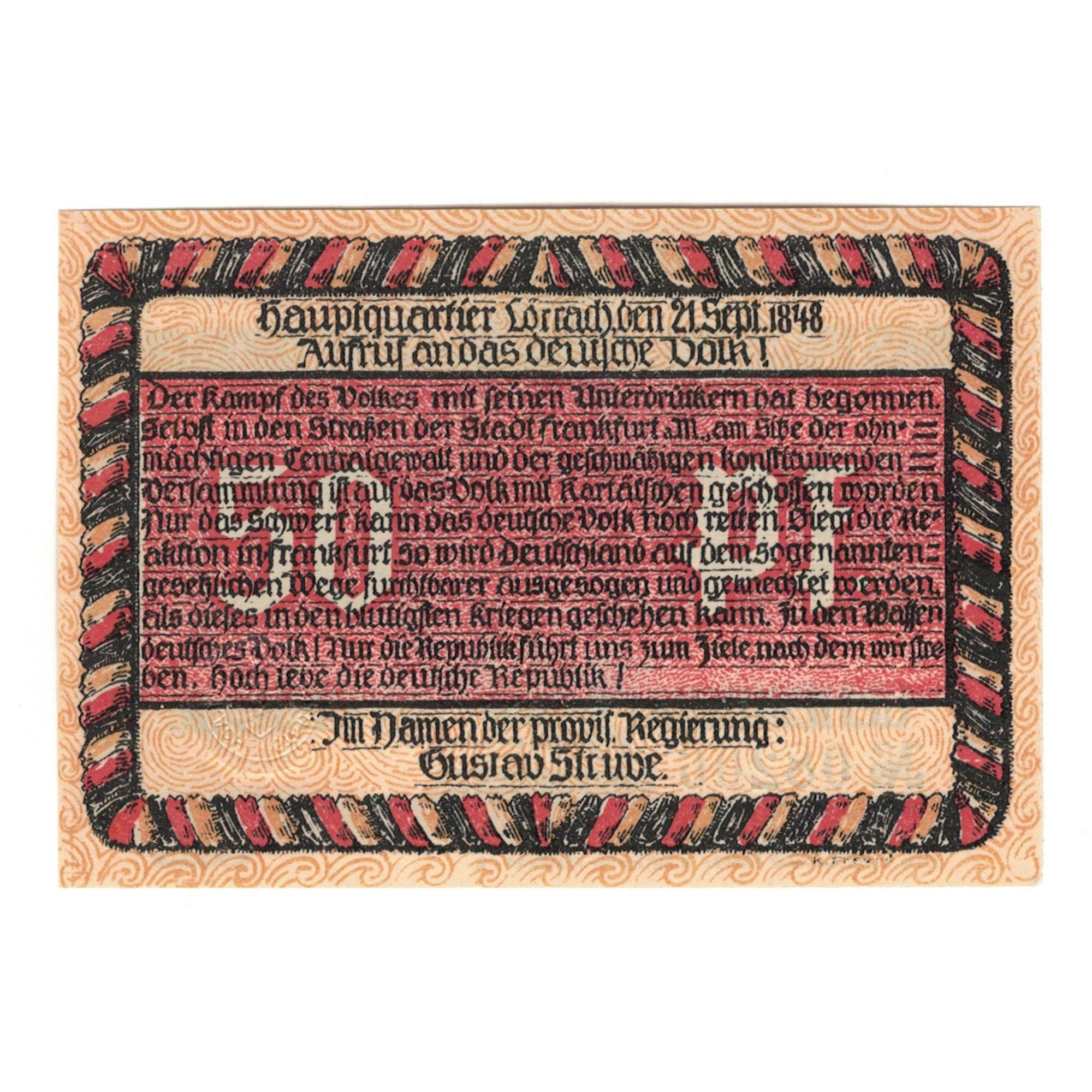 Banknote, Germany, Lörrach Stadt, 50 Pfennig, Texte, 1922, UNC(65-70)