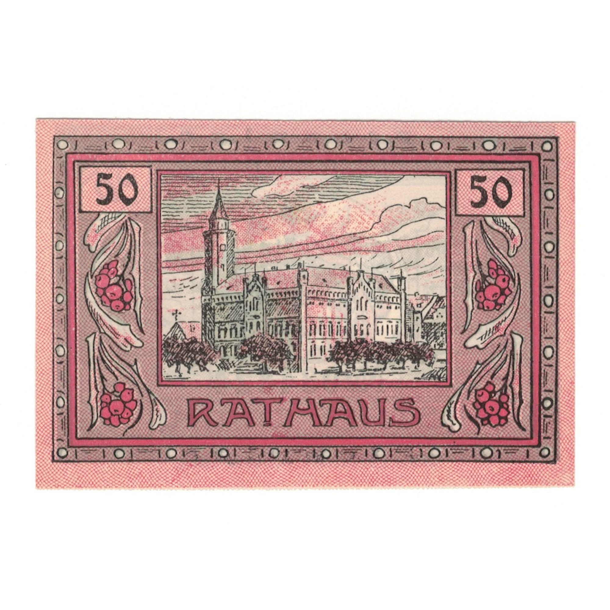 Banknote, Germany, Canth Stadt, 50 Pfennig, Eglise, 1922, UNC(65-70), Mehl:220.1