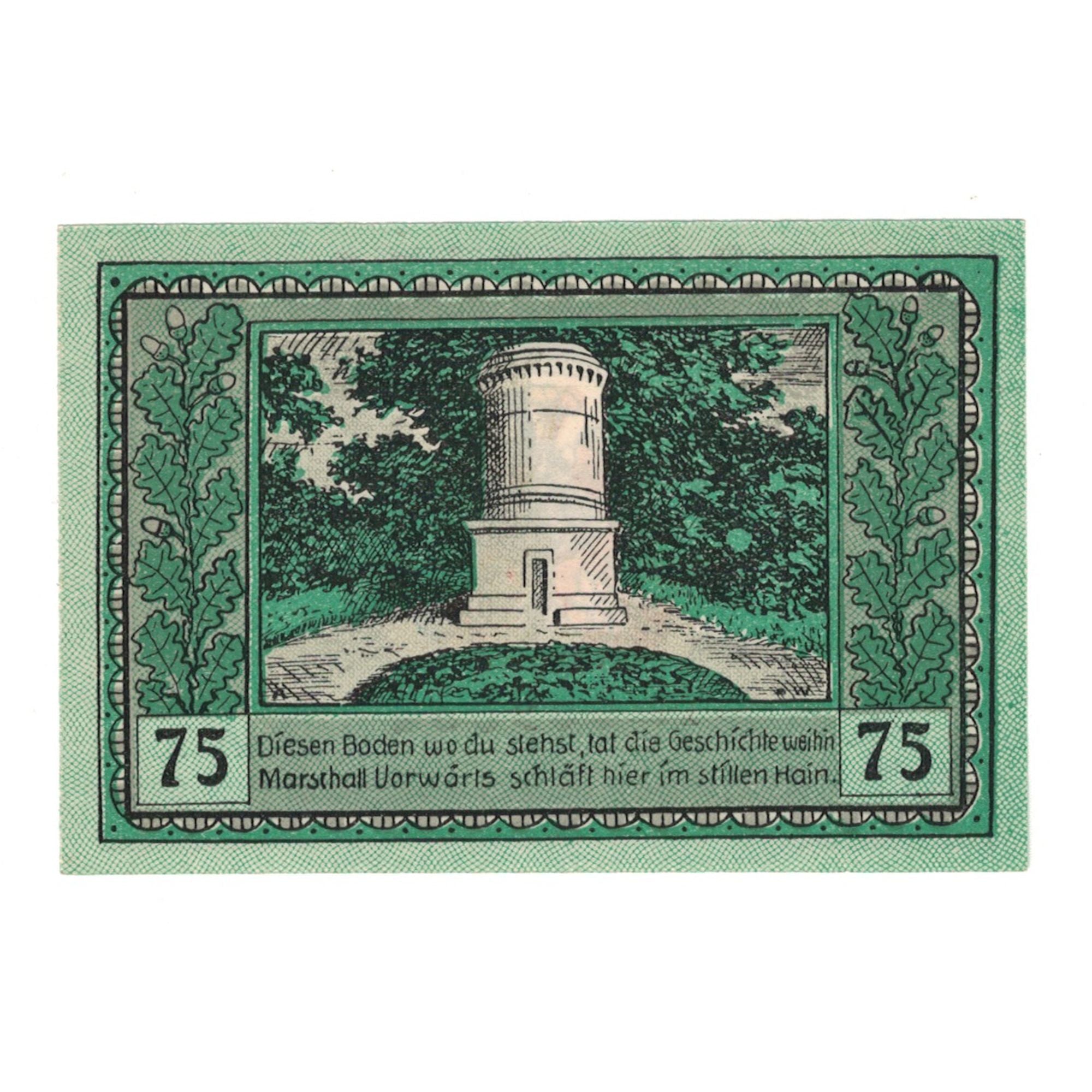 Banknote, Germany, Canth Stadt, 75 Pfennig, tour, 1922, UNC(65-70), Mehl:220.1