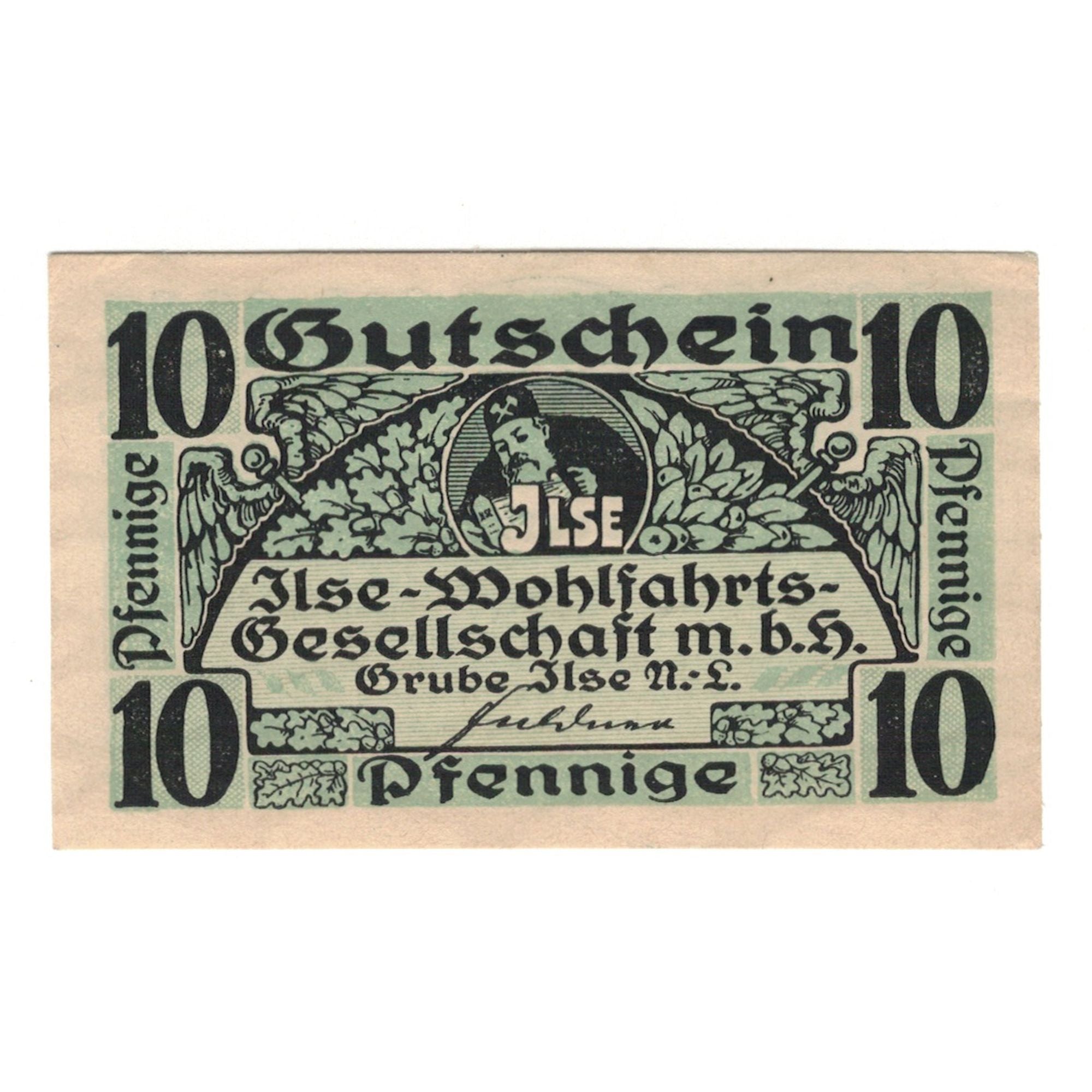 Banknote, Germany, Grube Ilse, 10 Pfennig, valeur faciale, 1917, UNC(65-70)
