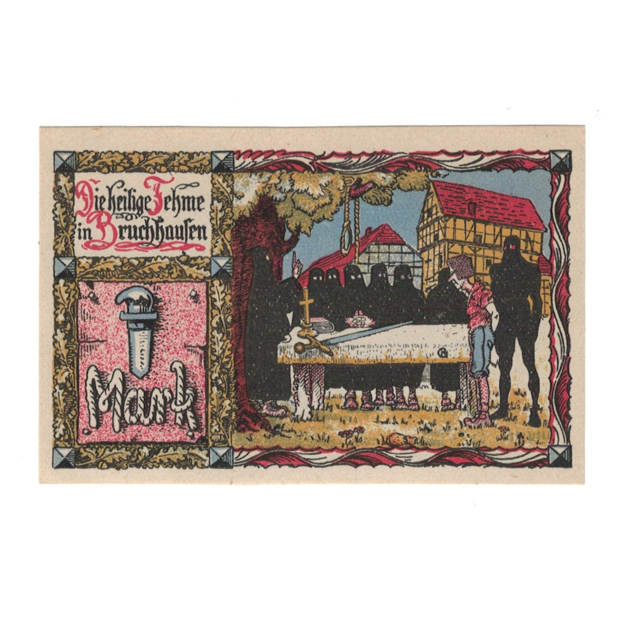 Banknote, Germany, bruchhausen, 1 Mark, Maison, 1922, 1922-03-01, UNC(65-70)