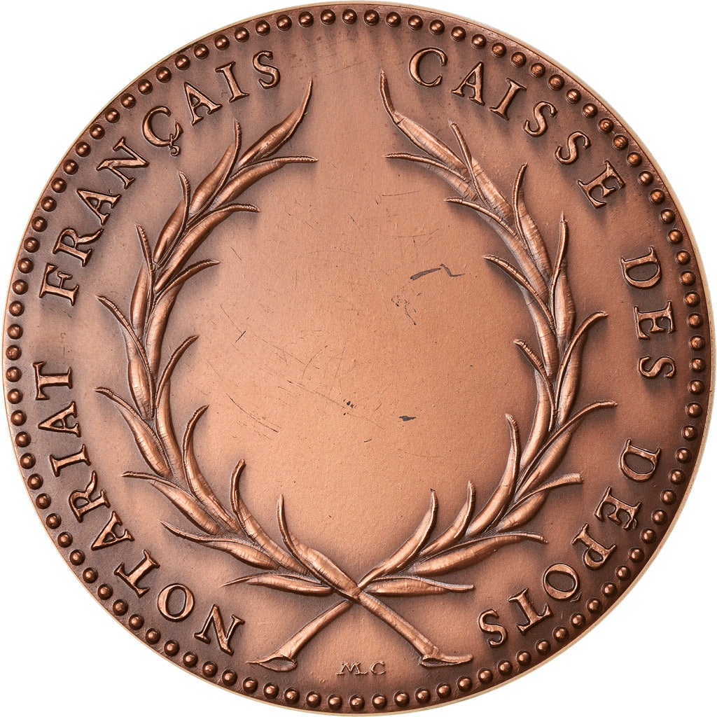 Francia, medaglia, Notary, Notariat Français, Caisse des Dépôts, Jacques