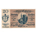 Banknote, Austria, Pöchlarn N.Ö. Stadtgemeinde, 20 Heller, village, 1920