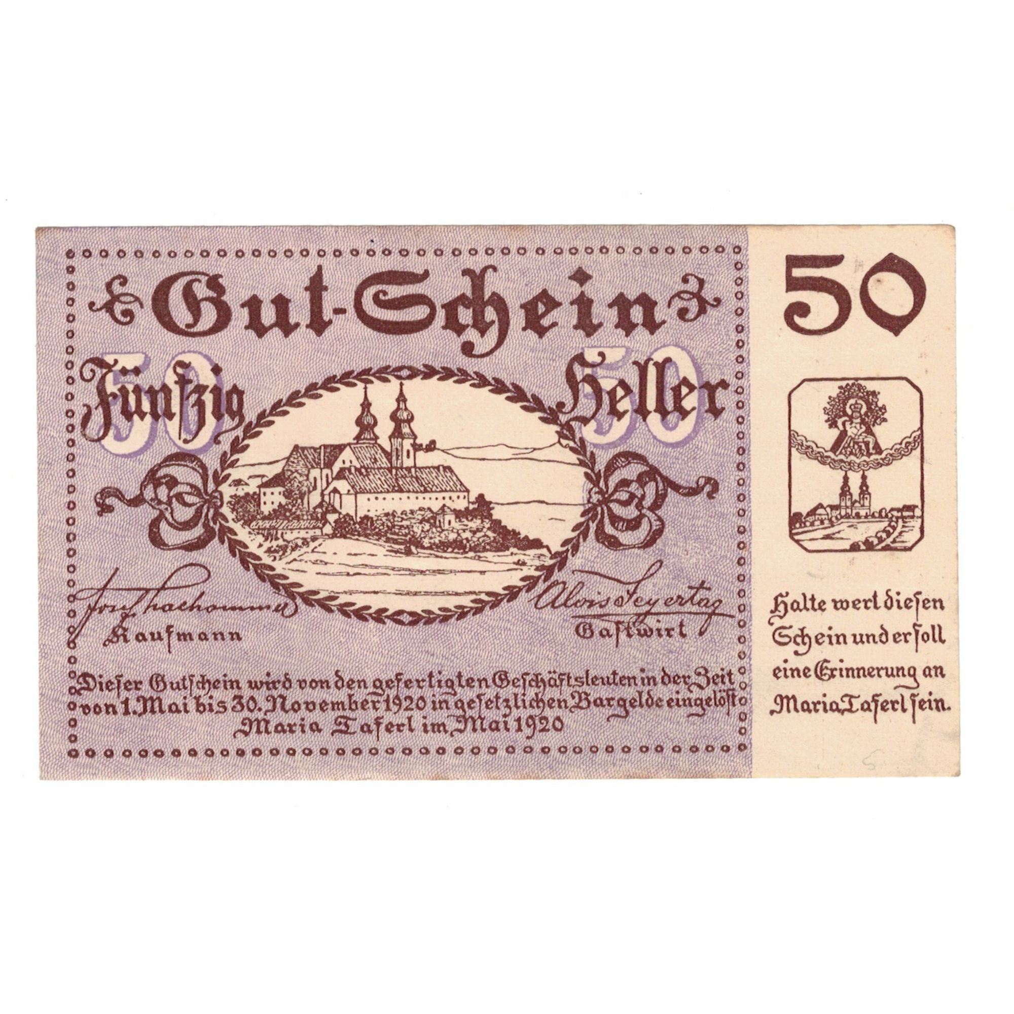 Biljet, Oostenrijk, Maria Taferl N.Ö. Prv. Josef Thalhammer und Alois Feyertag