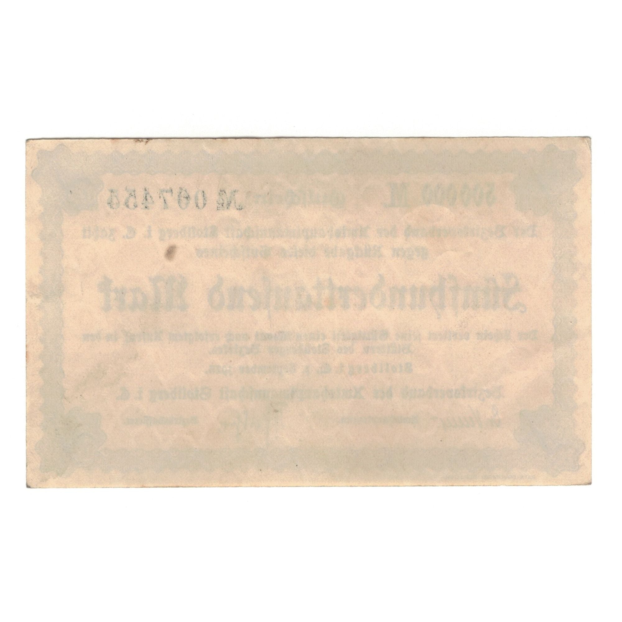 Billet, Allemagne, Stollberg, 500000 Mark, Texte, 1923, 1923-09-01, SUP