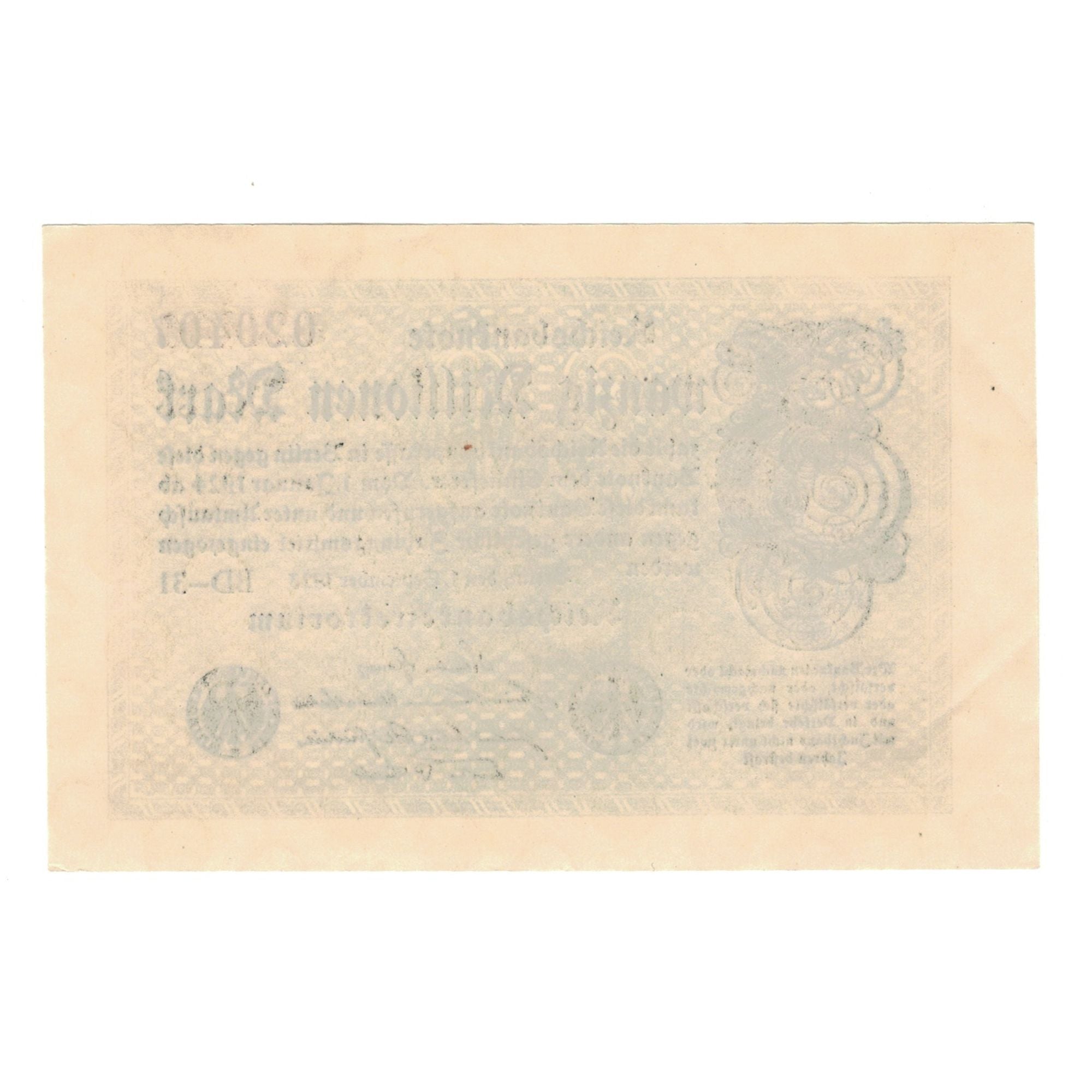 Banknote, Germany, Reichsbanknote Reichsbankdirektorium Berlin (Republic