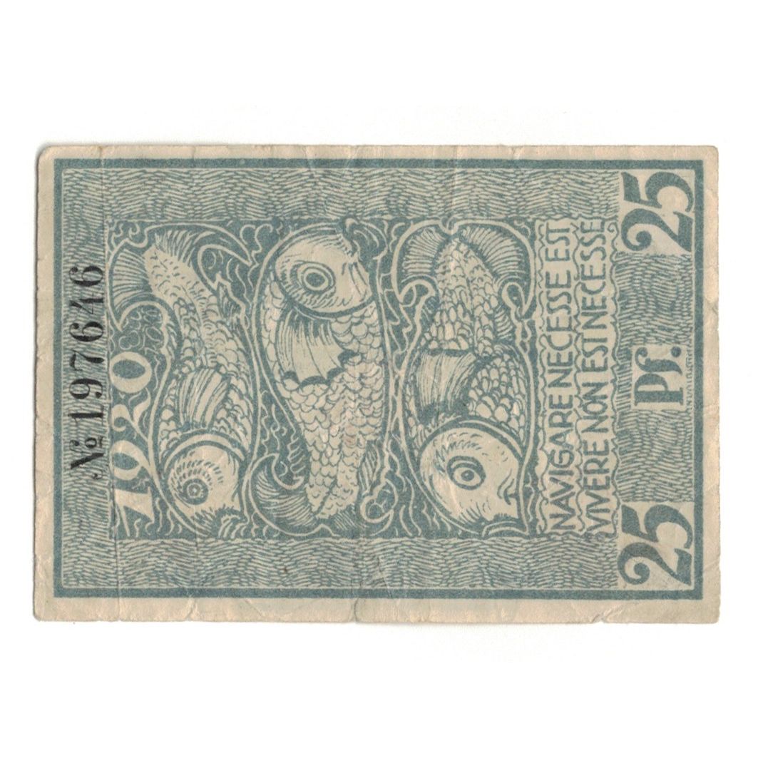 Billet, Allemagne, Bremerhaven Geestemünde und Lehe Städte, 25 Pfennig