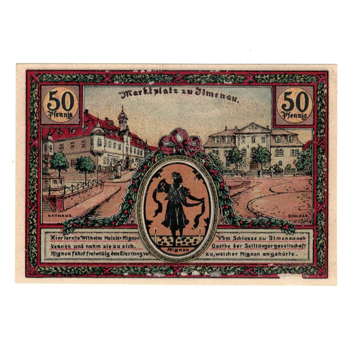Banknote, Germany, Ilmenau Stadt, 50 Pfennig, paysage, 1921, AU(55-58)