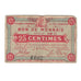 Frankrijk, Roubaix et Tourcoing, 25 Centimes, 1914, SUP, Pirot:109-1