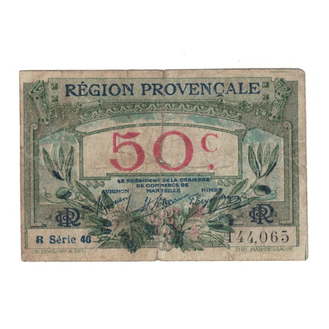 Frankrijk, Région Provençale, 50 Centimes, 1992, TTB+, Pirot:102-1