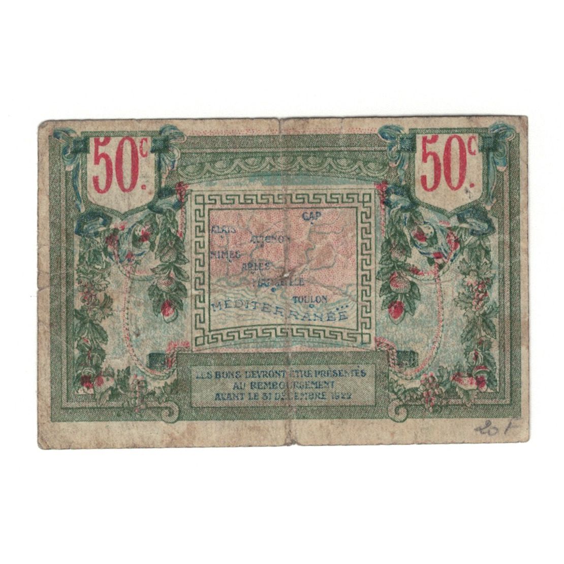 Frankrijk, Région Provençale, 50 Centimes, 1992, TTB+, Pirot:102-1