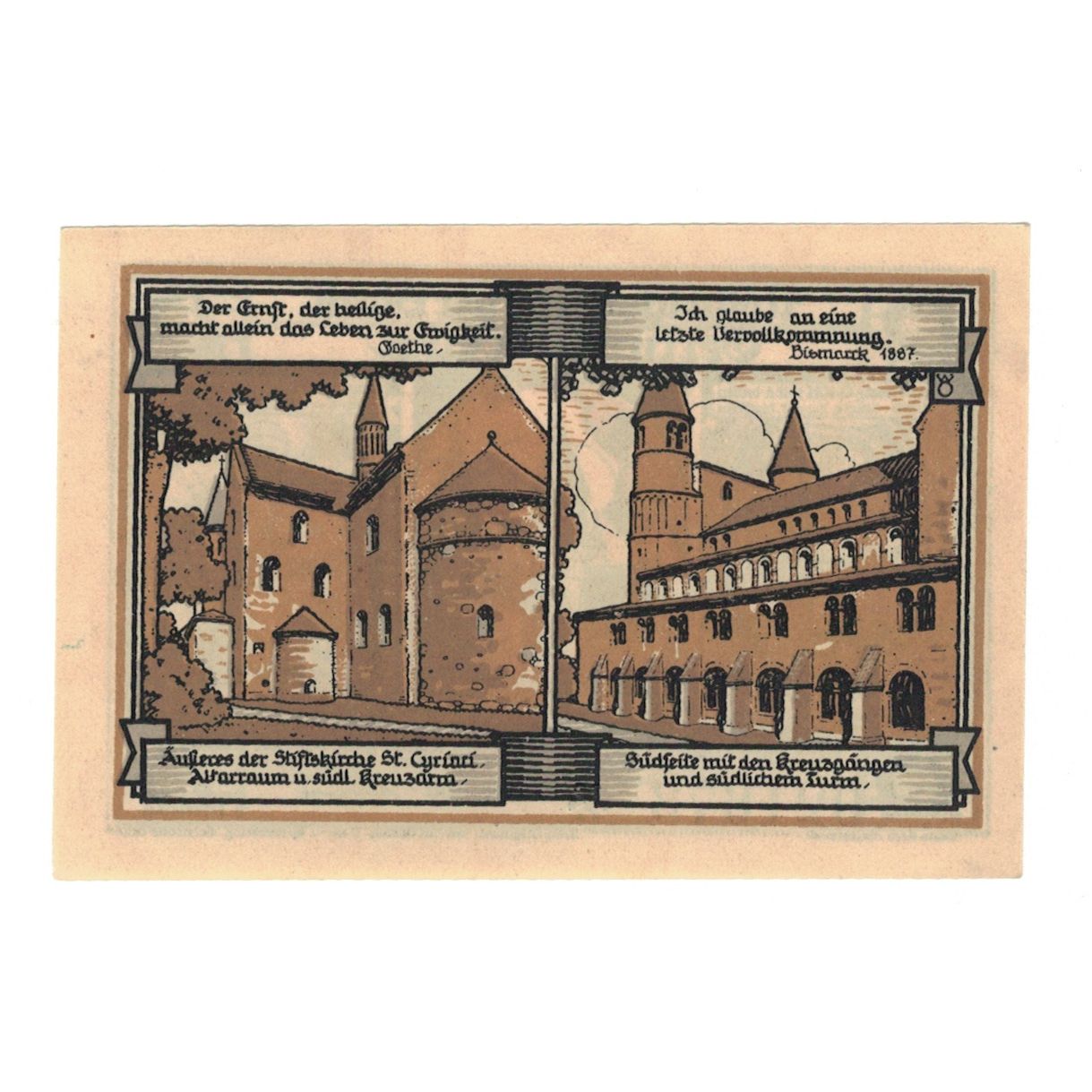 Banconote, Germania, Gernrode a.H. Stadt, 75 Pfennig, personnage 1, 1921