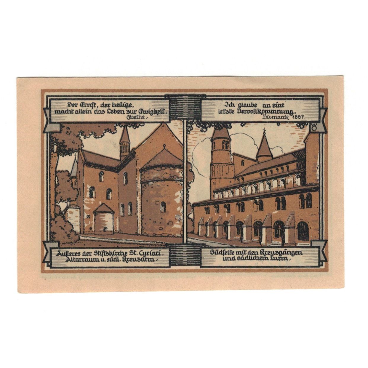 Banknote, Germany, Gernrode a.H. Stadt, 75 Pfennig, personnage 2, 1921