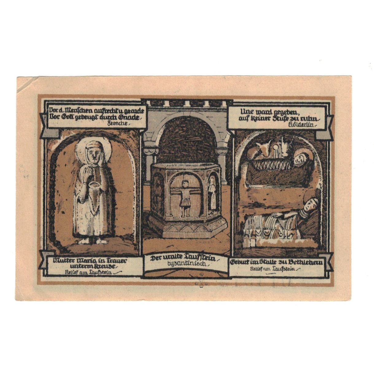 Biljet, Duitsland, Gernrode a.H. Stadt, 75 Pfennig, église 3, 1921, 1921-10-21