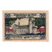 Billet, Allemagne, Gernrode a.H. Stadt, 50 Pfennig, eglise 2, 1921, 1921-10-21