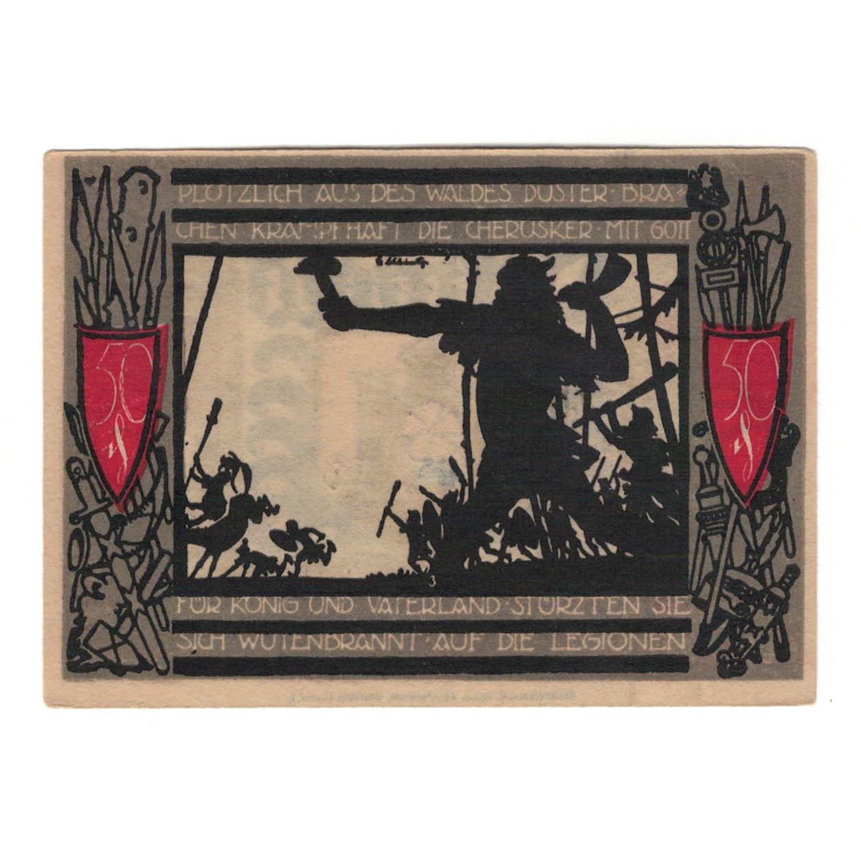 Banknote, Germany, Detmold Stadt, 50 Pfennig, personnage 1, 1920, 1920-08-01