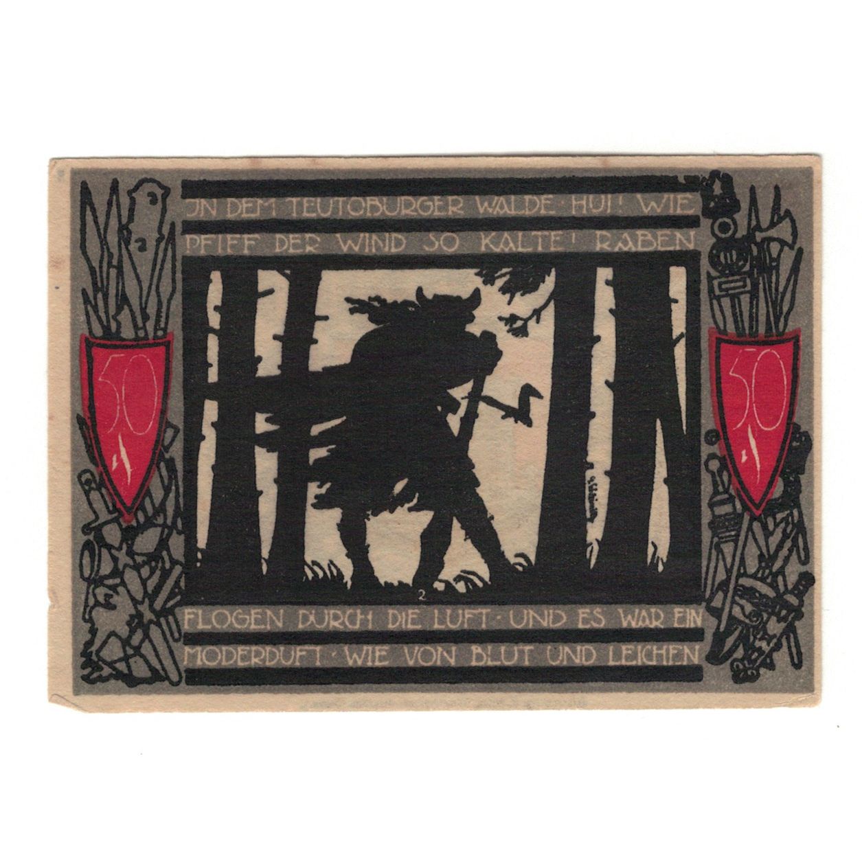 Banknote, Germany, Detmold Stadt, 50 Pfennig, soldat, 1920, 1920-08-01