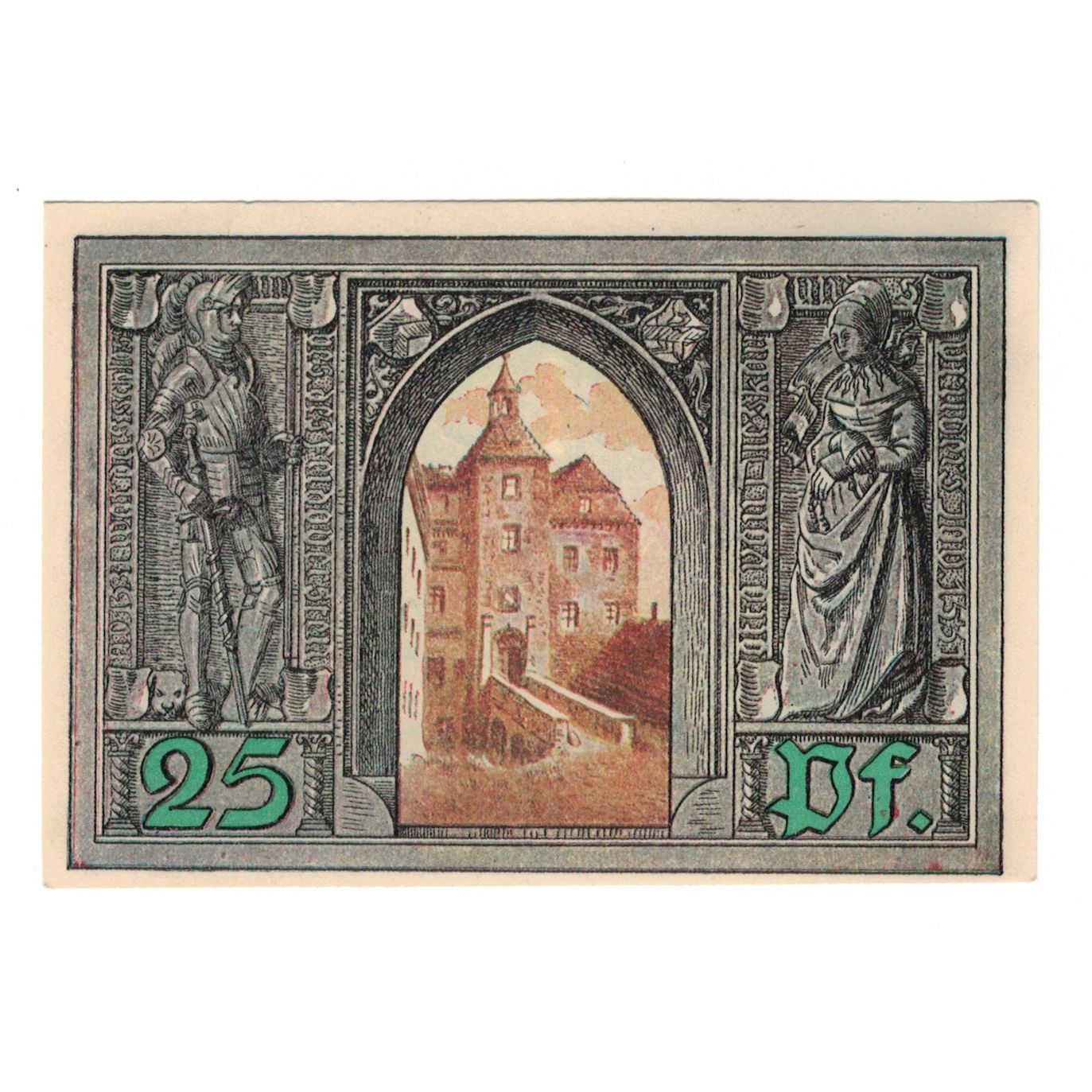Banknote, Germany, Finsterwalde N.L. Stadt, 25 Pfennig, chateau 2, 1921