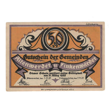 Nota, Alemanha, Altenwerder und Finkenwärder Gemeinden, 50 Pfennig, Animaux