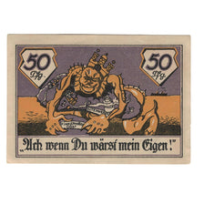 Nota, Alemanha, Altenwerder und Finkenwärder Gemeinden, 50 Pfennig, animaux 1
