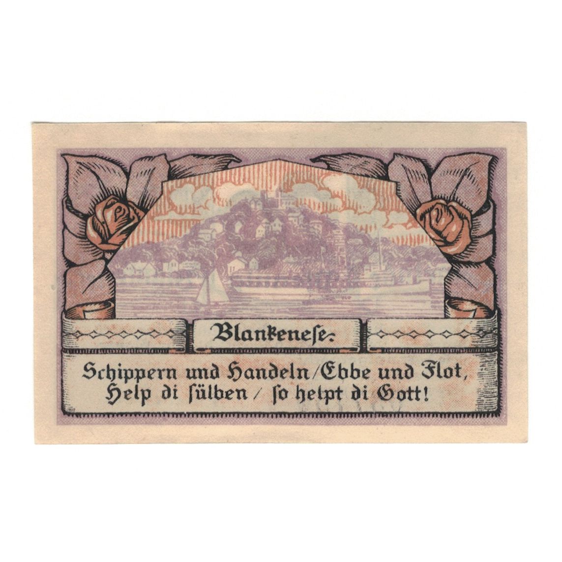 Billet, Allemagne, Blankenese Gemeindesparkasse, 20 Pfennig, valeur faciale