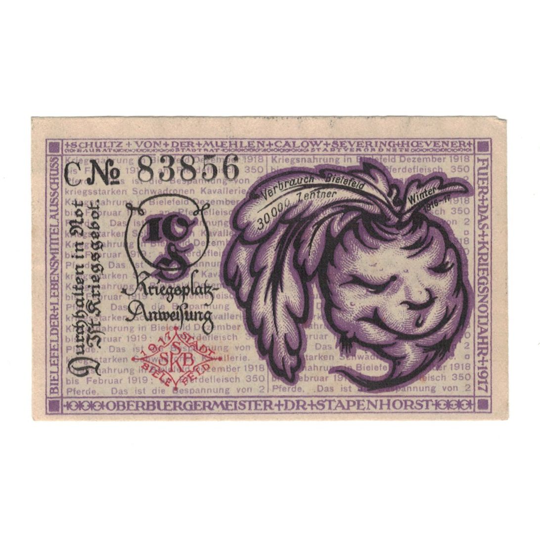 Billet, Allemagne, 10 Pfennig, personnage, 1918, 1918-03-01, SUP, Mehl:B44.2