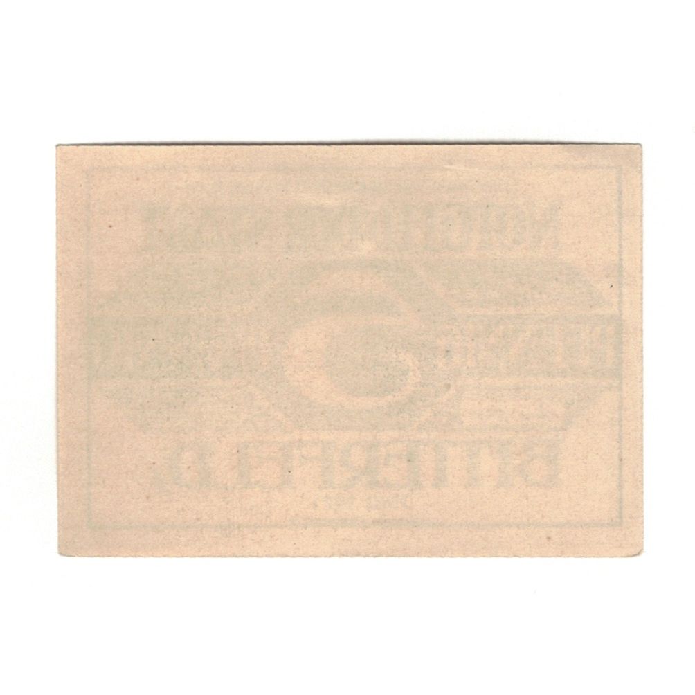 Biljet, Duitsland, Bitterfeld Stadt, 5 Pfennig, valeur faciale, 1921