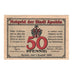 Banknote, Germany, Apolda Stadt, 50 Pfennig, village, 1921, 1921-08-01