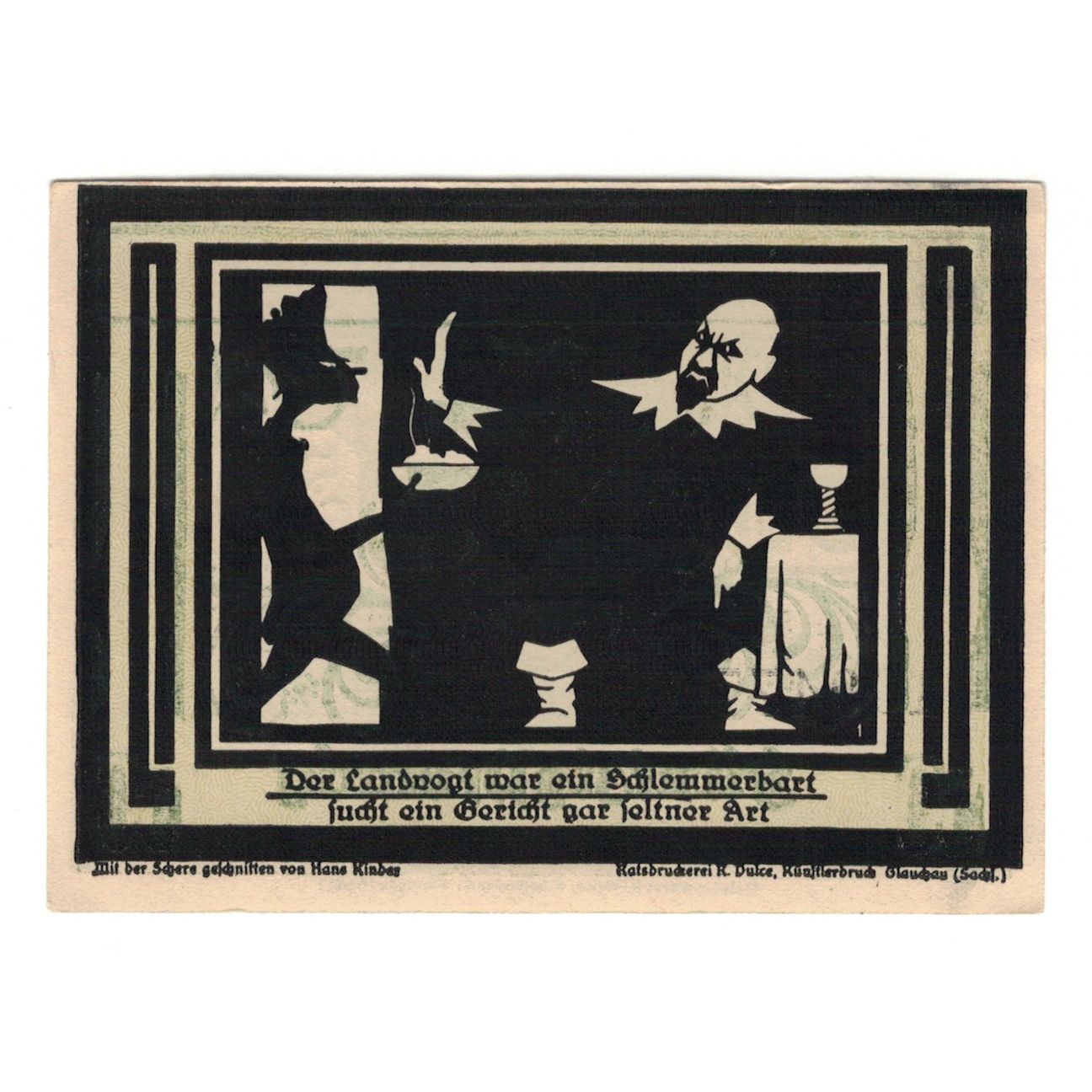 Banknote, Germany, Auerbach Amtshauptmannschaft, 50 Pfennig, personnage 5, 1921